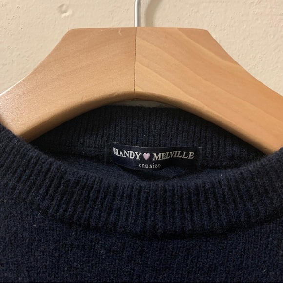 Brandy Melville Wool Sweater - Navy - Picture 2 of 4